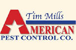 TIM MILLS AMERICAN PEST CONTROL logo