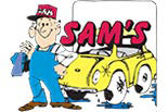 SAM'S CAR WASH logo