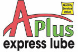 A PLUS EXPRESS LUBE logo
