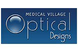 Medical Village OPTICAL DESIGNS logo