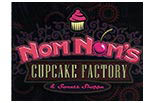 NOM NOM's CUPCAKE FACTORY logo