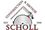 MIKE SCHOLL CONSTRUCTION and SERVICES logo