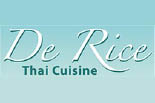 DE RICE THAI CUISINE logo