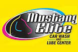 MUSTANG ELITE CAR WASH logo