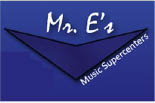 MR. E'S MUSIC SUPERCENTER logo