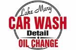 LAKE MARY CAR WASH logo