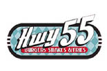 Hwy 55 Burgers Shakes & Fries logo