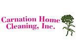 CARNATION HOME CLEANING logo