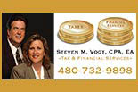 STEVEN M VOGT, CPA, EA - TAX & FINANCIAL SERVICES logo