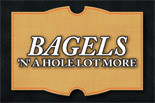 BAGELS N A HOLE LOT MORE logo