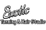 EXOTIC HAIR AND TANNING logo