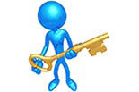 24 HOUR LOCKSMITH SERVICES logo