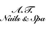 A T NAIL & SPA logo
