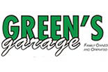GREENS GARAGE logo