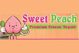 SWEET PEACH FROZEN YOGURT logo