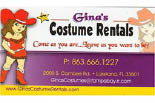 Gina's Costume Rentals logo
