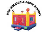 B & V INFLATABLE PARTY RENTALS logo