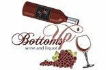 BOTTOMS UP WINE AND LIQUOR logo