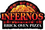 INFERNOS BRICK OVEN PIZZA logo