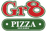 GR 8 PIZZA logo