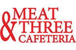 Meat & Three Cafeteria logo