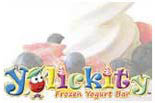 Yolickity Frozen Yogurt Bar logo