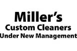 MILLER'S CUSTOM CLEANERS logo