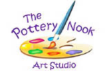 THE POTTERY NOOK ART STUDIO logo