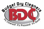 BUDGET DRY CLEANERS logo