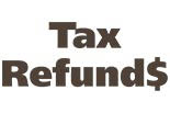 TAX REFUND$ logo