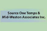 SOURCE ONE TEMPS & MID-WESTON ASSOCIATES INC. logo