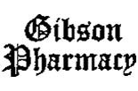 GIBSON PHARMACY logo