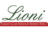 LIONI FAMOUS ITALIAN HEROS BY THE DISPIRITO FAMILY BROOKLYN logo
