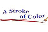 A STROKE OF COLOR logo