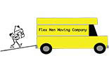 FLEX MEN MOVING COMPANY logo