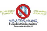 NO STREAKING PROFESSIONAL WINDOW WASHING logo