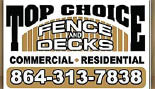 TOP CHOICE FENCE logo