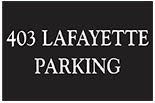 403 LAFAYETTE & 221 THOMPSON ST. PARKING logo