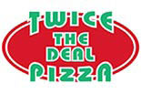 TWICE THE DEAL PIZZA logo