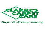 CLARKE'S CARPET CARE logo