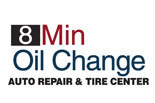 8 MINUTE OIL CHANGE logo