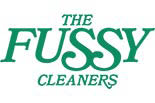 THE FUSSY CLEANERS logo