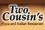 TWO COUSINS PIZZA logo