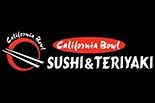 CALIFORNIA BOWL SUSHI & TERIYAKI logo
