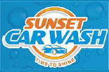 SUNSET CAR WASH logo
