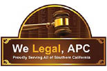 WE LEGAL, APC logo