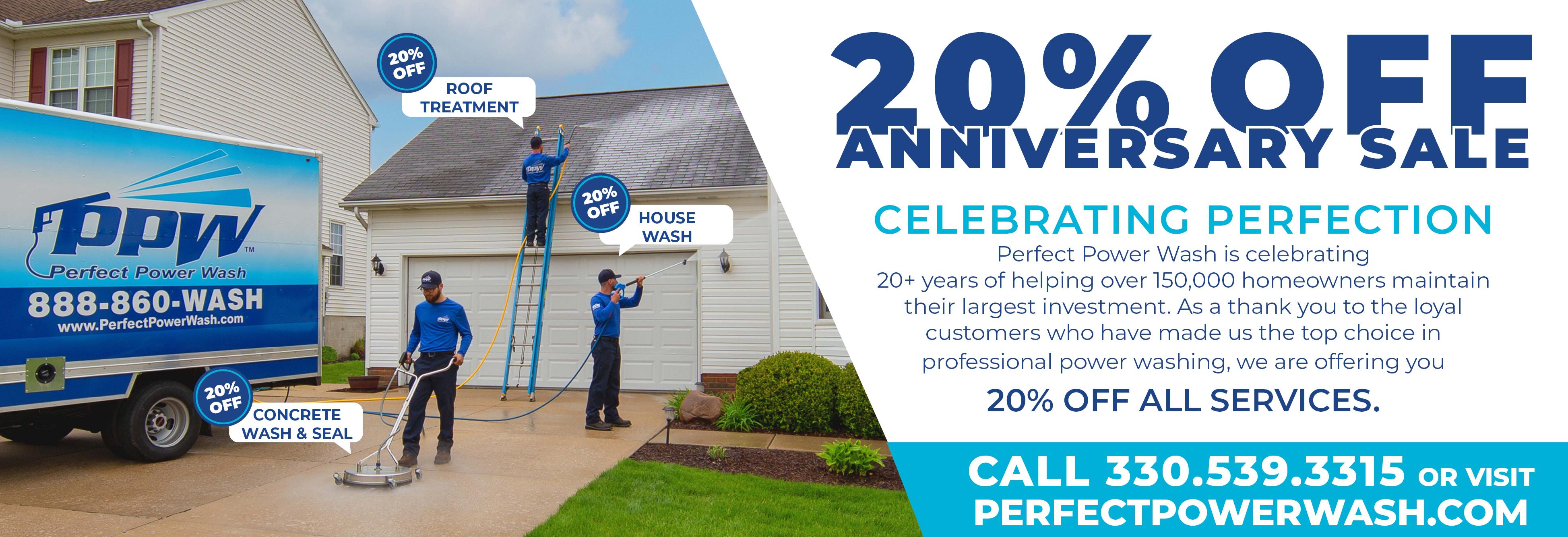 Pressure Washing Services - Roof Washing Coupon | Akron, Ohio