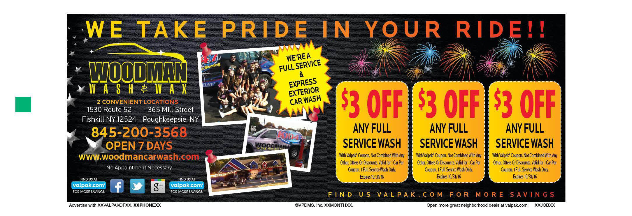 WOODMAN WASH WAX In Fishkill NY Local Coupons December 2018