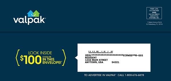 Valpak Blue Envelope Example
