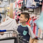 Best Time for Back-to-School Marketing Little boy shops with his mo